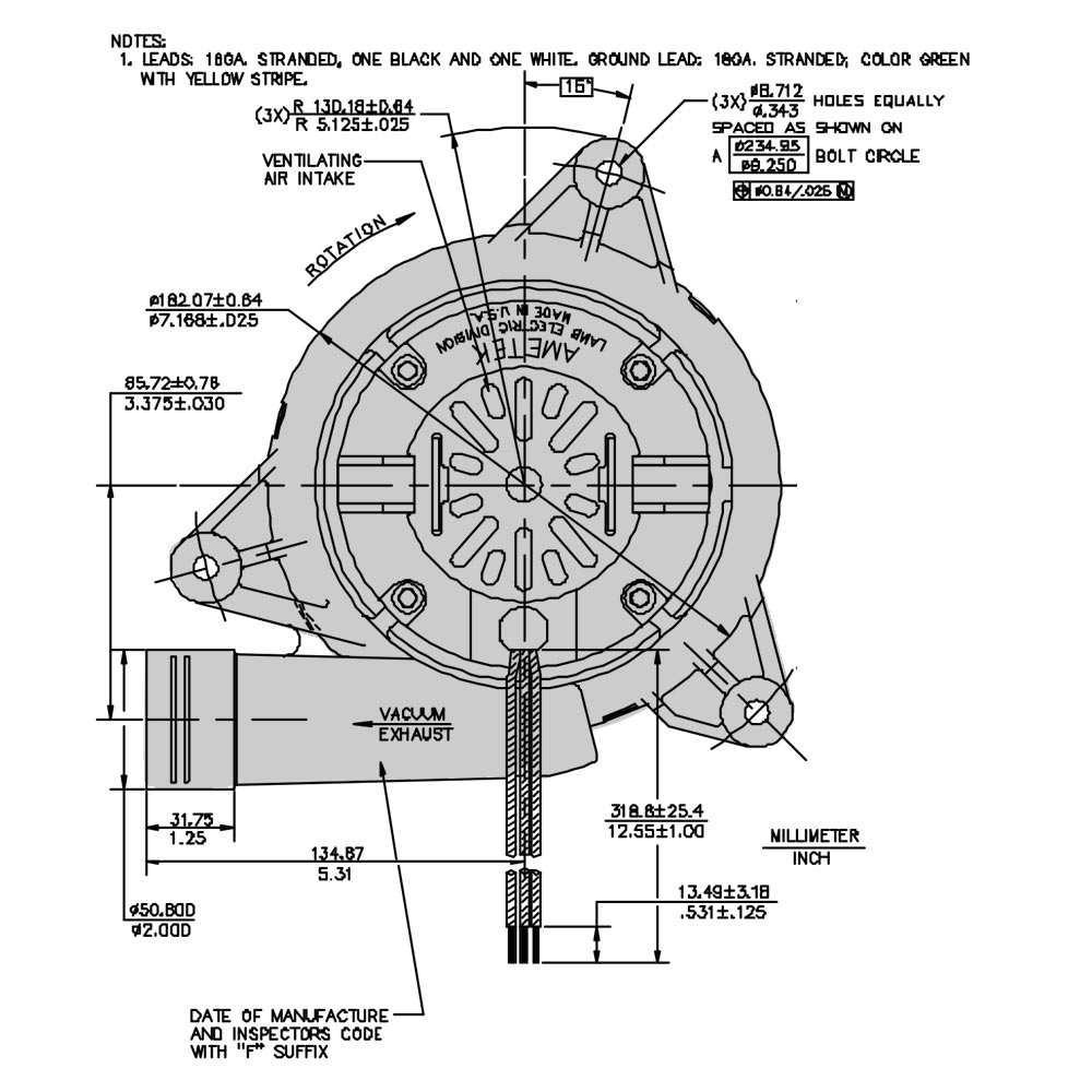 NuTone 353 Central Vacuum Motor (w/Free Ship) 18003222996