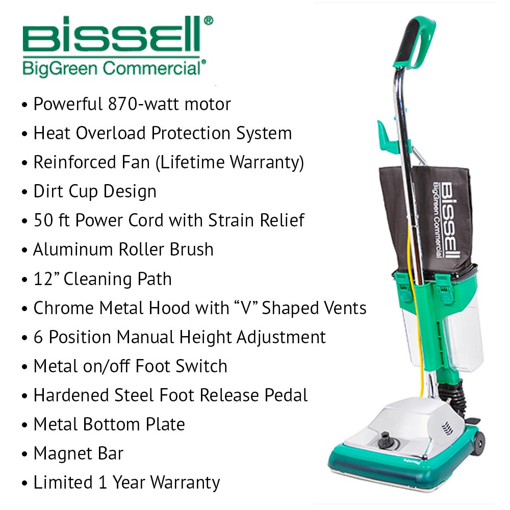Bissell ProCup BG101DC 13Inch Commercial Upright Vacuum
