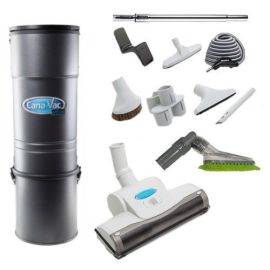 Cana-Vac ES-625 Central Vacuum With LS Rug and Floor Kit 