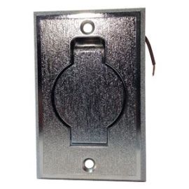 Universal Silver Round Flat Metal Inlet 