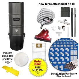 Beam Central Vacuum All In One Starter Package