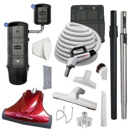 Beam ABEAM4500A Central Vacuum System & Turbocat Pro Combo Kit 