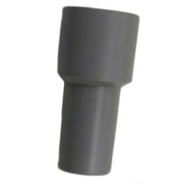Central Vacuum 1-1/2" Hose To 1-1/4" Curved End Cuff Grey