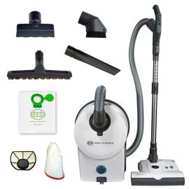 SEBO AIRBELT D4 Premium Canister Vacuum – White