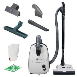 SEBO AIRBELT E3 Premium Canister Vacuum – White (91641AM/91646AM)