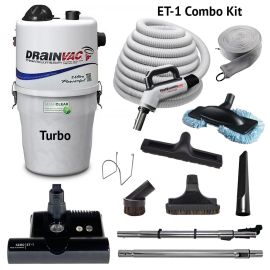Drainvac Turbo Central Vacuum And ET-1 Combo Kit