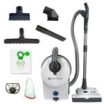 SEBO AIRBELT D4 Premium Canister Vacuum – White