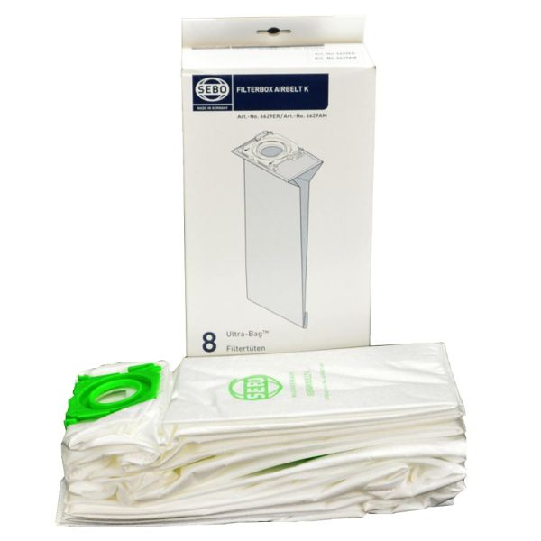 SEBO Airbelt K 3-ply Filter Bags - 216 pack - Thumbnail 2