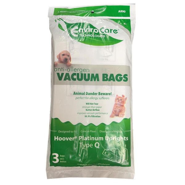 Hoover Type Q Vacuum Hepa Fabric Bags - Thumbnail 5