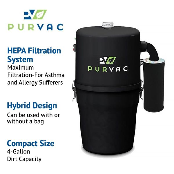 Purvac Barracuda Allergy Central Vacuum System