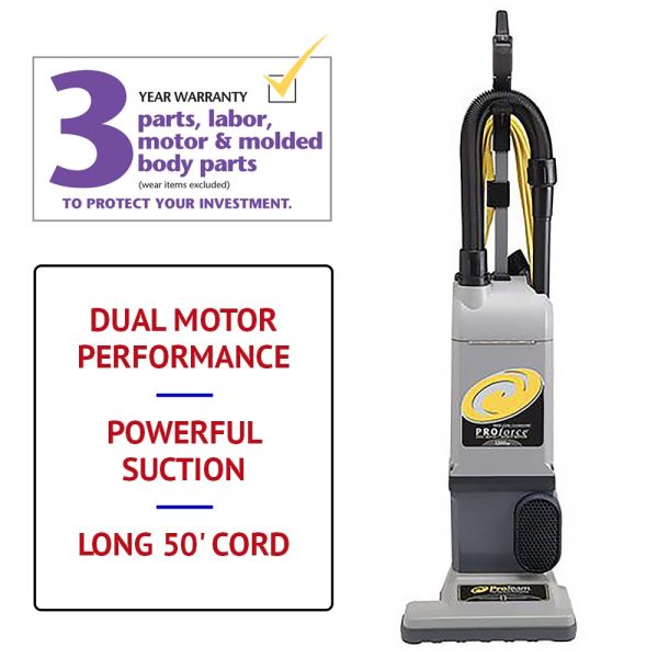 ProTeam ProForce 1200XP Grey Upright Vacuum