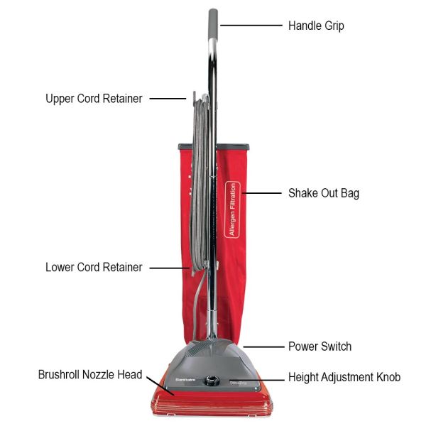 Sanitaire SC688 Commercial Upright Vacuum | Shake-Out Bag | 12