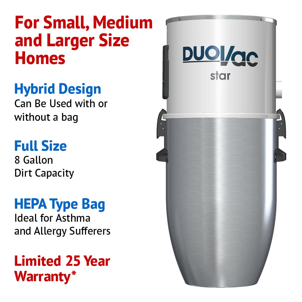 Duovac Star Plus Central Vacuum System