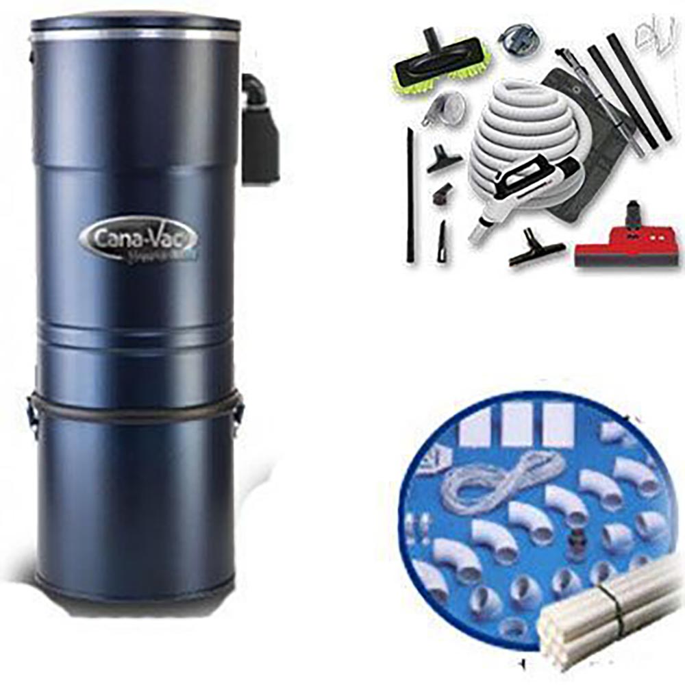 CanaVac Central Vacuum All In One Estate Package
