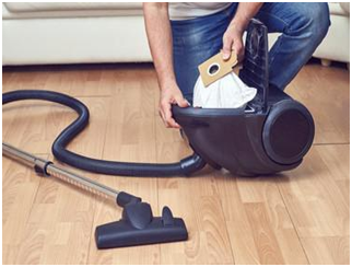 Central Vacuum Filter Bag Cleaning