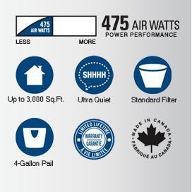 VX3000C Central Vacuum Specs