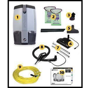 ProTeam FS6 Backpack Vacuum w/ Commercial Kit 107641 ProTeam FS6 Backpack Vacuum w/ Commercial Kit 107641