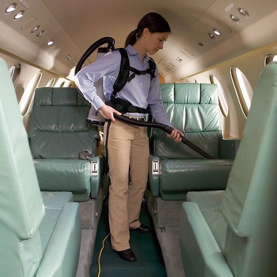 AviationVac Backpack In Use 