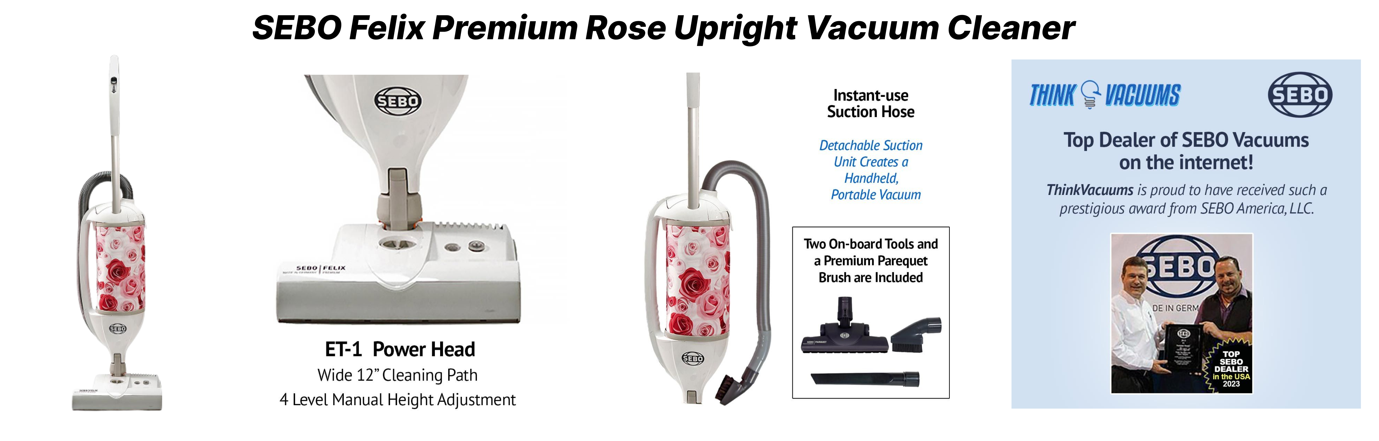 SEBO Felix Premium Rose Upright Vacuum