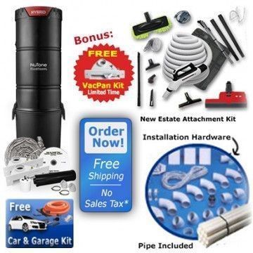 NuTone Central Vacuums and Attachments NuTone Central Vacuum Ultimate and Estate Packages