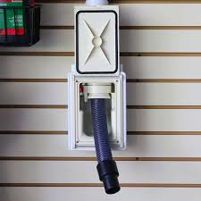 Garage central vacuum system