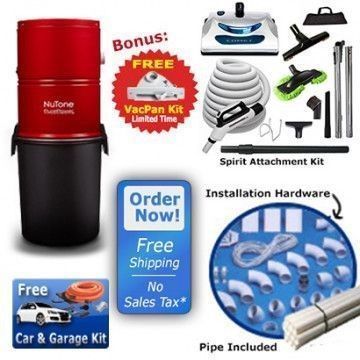 NuTone Central Vacuum Builders Package NuTone Central Vacuum Unit and Tools