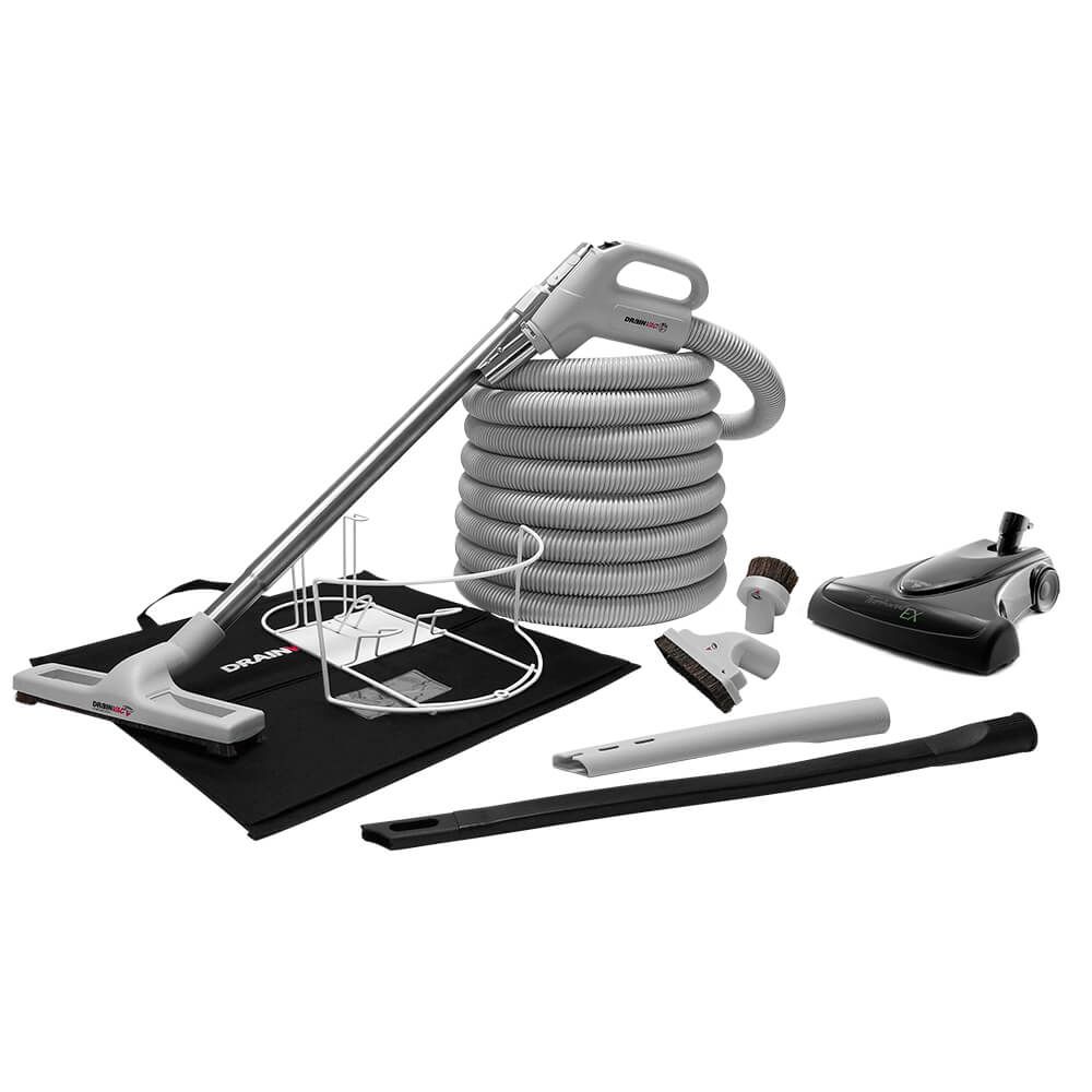 Drainvac Turbo Central Vacuum 2550ft Accessory Kit (with Bag)