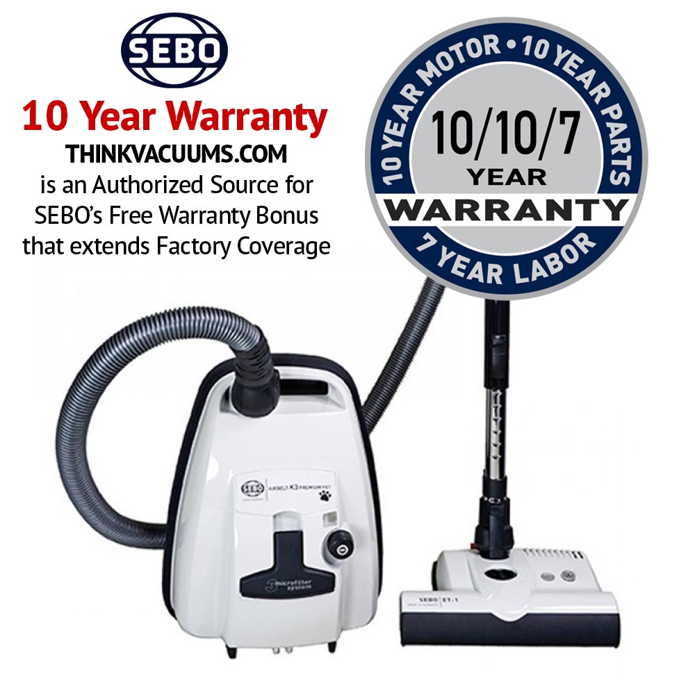 SEBO K3 Pet Vacuum SEBO Airbelt 90692AM Canister Vacuum