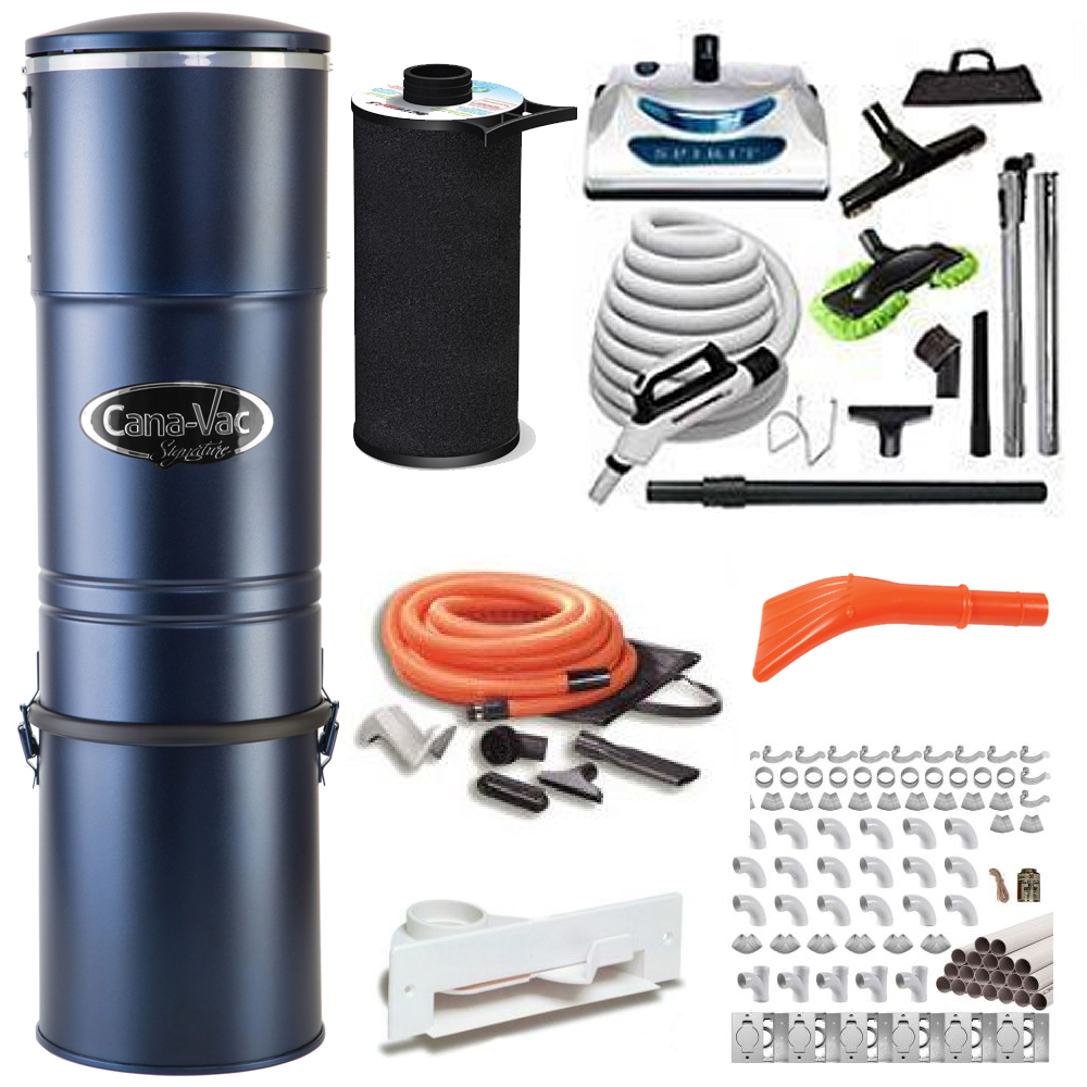 CanaVac Central Vacuum All In One Builders Package