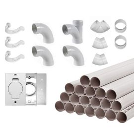 1-Inlet Central Vacuum Installation & Pipe Kit