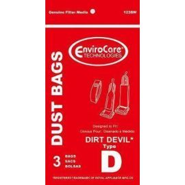 Dirt Devil / Royal Type D Replacement Bags 123SW