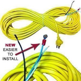 Heavy Duty 50-Foot 3-Wire Replacement Cord (Yellow)
