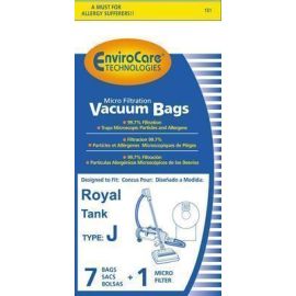 Royal / Dirt Devil Type J Allergy Replacement Bags and Filter 151 
