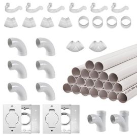 2-Inlet Central Vacuum Installation & Pipe Kit