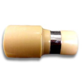 Central Vacuum Metal Banded Cuff For 1-3/8" Crushproof Hoses (Ivory/Beige)