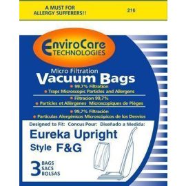 Eureka/Sanitaire Type F&G Replacement Micro-Lined Bags 216