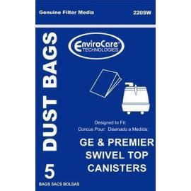 GE Swivel Top Canister Replacement Standard Bags 220SW