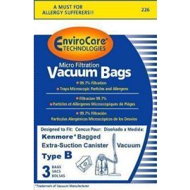 Kenmore Type B 85003 Replacement Micro Lined Bags 226