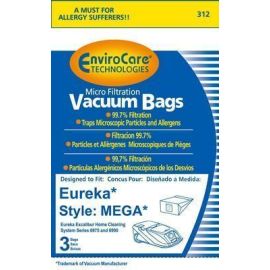 Eureka Type MEGA Replacement Micro Lined Bags 312