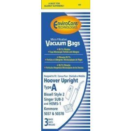 Hoover Type A Micro Lined Allergen Replacement Bags 809