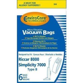 Riccar/Simplicity Type B Replacement Micro Filtration Bags A846
