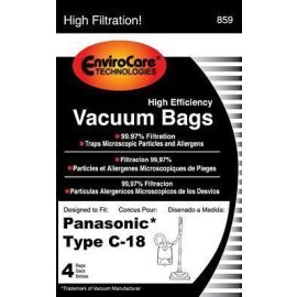 Panasonic Type C18 Replacement Anti Allergen Bags 859