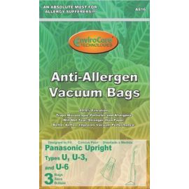 Panasonic Type U/U3/U6 Anti Allergen Cloth Bags A816