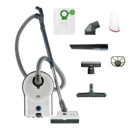 SEBO Airbelt D4 Premium Canister Vacuum White (90641AM)