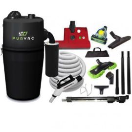 Purvac Great White Central Vacuum & Estate Combo Kit 