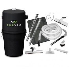 Purvac Piranha Central Vacuum And Bare Floor Combo Kit 