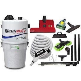 Drainvac Turbo Central Vacuum And Estate Combo Kit 