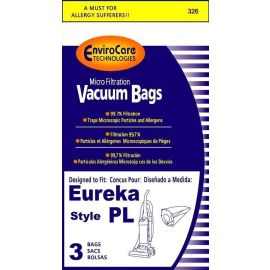 Eureka Type PL Replacement Micro-Lined Bags 326