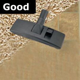 Central Vacuum 10" Standard Floor & Rug Tool in Black
