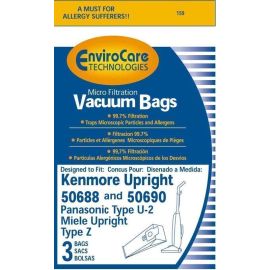Kenmore Upright Type U 50688/50690 Replacement Paper Bags 159